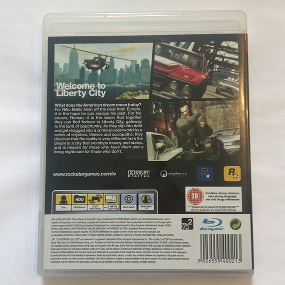 Grand Theft Auto 4 Playstation 3 - Picture 2 of 3